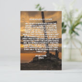 結婚祈りの言葉フラットグリーティングカード カード (スタンド正面)