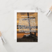 結婚祈りの言葉フラットグリーティングカード カード (正面/裏面インサイチュ)