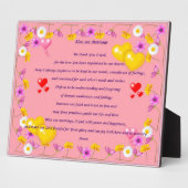 結婚祈りの言葉額 フォトプラーク (側面)