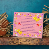 結婚祈りの言葉額 フォトプラーク (側面)