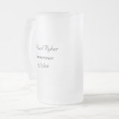 結婚祝いのマグ フロストグラスビールジョッキ (正面左)