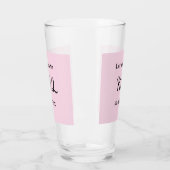 結婚祝いの名のイニシャル ピンク タンブラーグラス (左)
