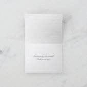 結婚祝いの感謝 サンキューカード (内部)