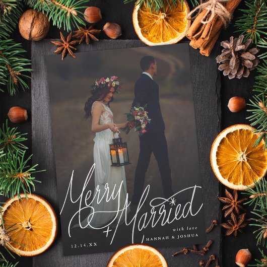 結婚祝いの手書きフォト シーズンカード