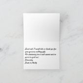 結婚祝いは""カード感謝していしています サンキューカード (内部)