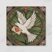 結婚祝いアールヌーボースタイル スクエア名刺 (正面)