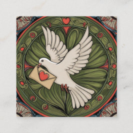 結婚祝いアールヌーボースタイル スクエア名刺