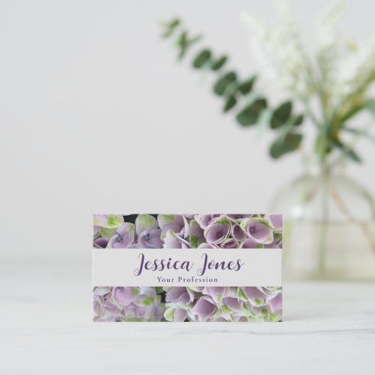 結婚祝いシンプルフローラ 名刺 (スタンド正面)