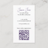 結婚祝いシンプルフローラ 名刺 (裏面)