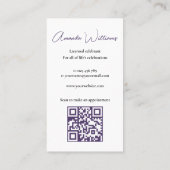 結婚祝いシンプルフローラ 名刺 (裏面)