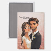 結婚祝いマグネット マグネット (正面/裏面)