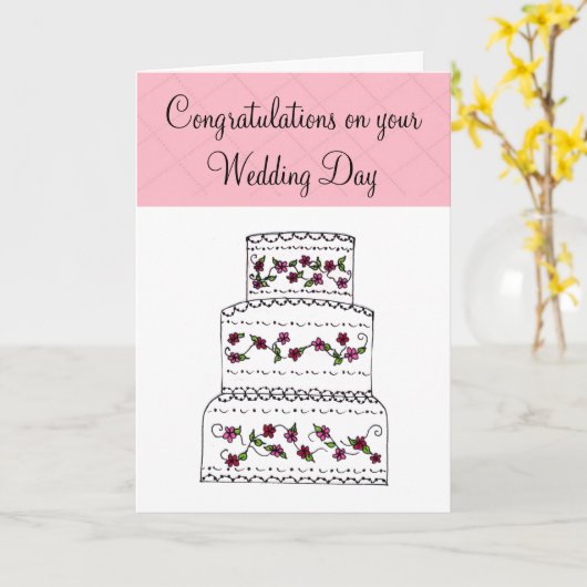 結婚祝い カード (黄色い花)