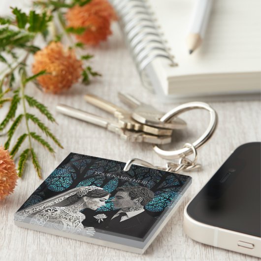 結婚祝い キーホルダー (正面右)