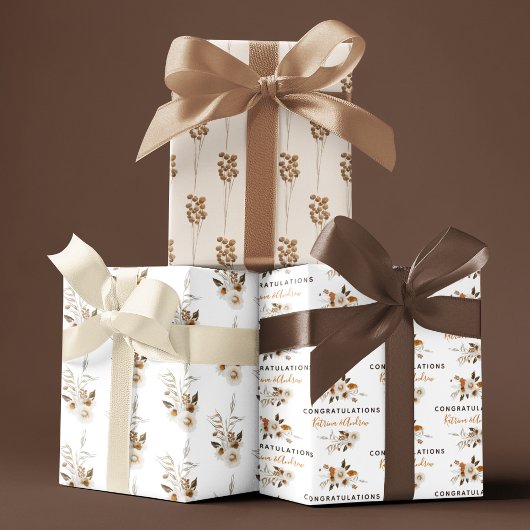 結婚祝い ラッピングペーパー シート