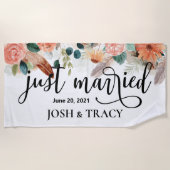 結婚祝い・結婚前のお祝い・婚約記念品 ビーチタオル (正面)