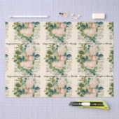 結婚祝い 追加 名前 ローズ エフェメラ 薄葉紙 (クラフト)