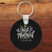 結婚祝い | 5th 結婚anniversary キーホルダー (正面)