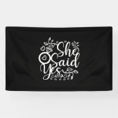 結婚祝い | She SayYes 横断幕 (横)