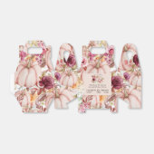 結婚秋のピパーソナライズされたックスクブルゴーニュフローラ フェイバーボックス (折り畳みなし)