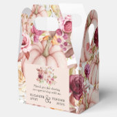 結婚秋のピパーソナライズされたックスクブルゴーニュフローラ フェイバーボックス (オープン)