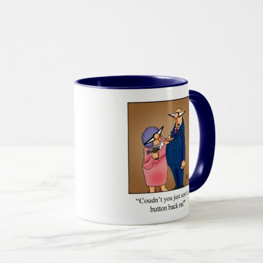 結婚笑わされるユーモアのマグギフト マグカップ (正面右)