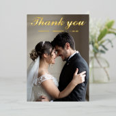 結婚箔サンキューカードフォイルのホリデーカード 箔シーズンカード (立ち正面)