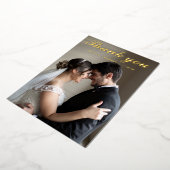 結婚箔サンキューカードフォイルのホリデーカード 箔シーズンカード (回転した状態)