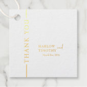 結婚箔メッセージカード フェイバータグ (正面)