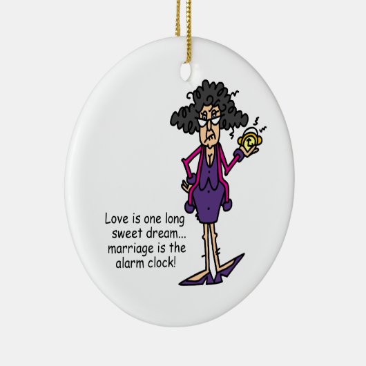 結婚粗野な目覚め セラミックオーナメント (右)
