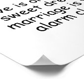 結婚粗野な目覚め ポスター (角)