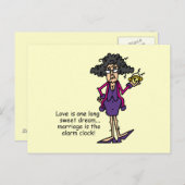 結婚粗野な目覚め ポストカード (正面/裏面)