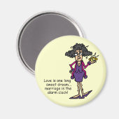 結婚粗野な目覚め マグネット (正面/裏面)