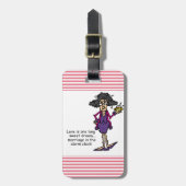 結婚粗野な目覚め ラゲッジタグ (正面縦)