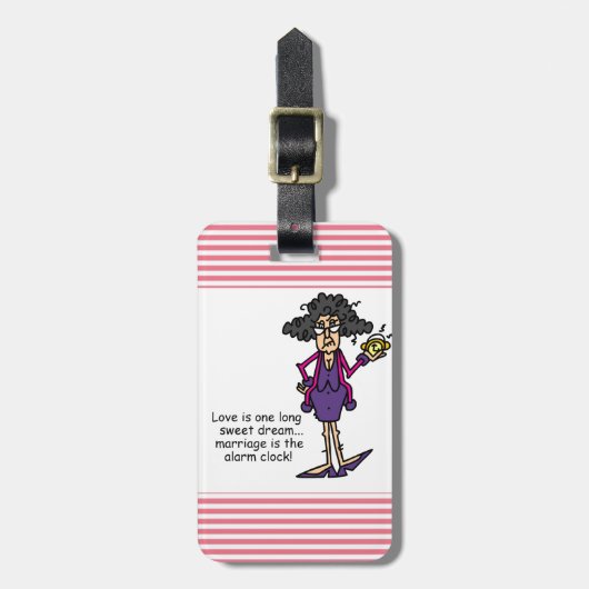結婚粗野な目覚め ラゲッジタグ (正面縦)