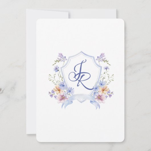 結婚紋章招待状 招待状 (裏面)