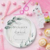 結婚紙プレート |グレーの玉緑植物園 ペーパープレート (パーティー)