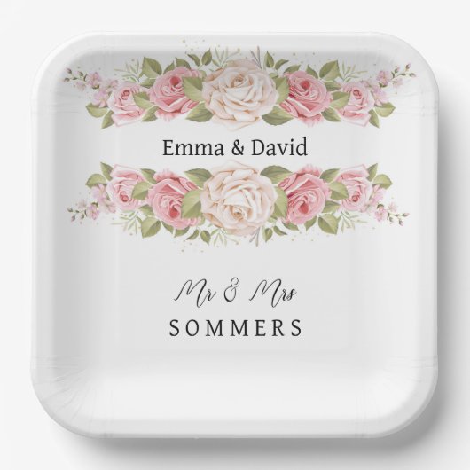 結婚紙プレート ペーパープレート (正面)