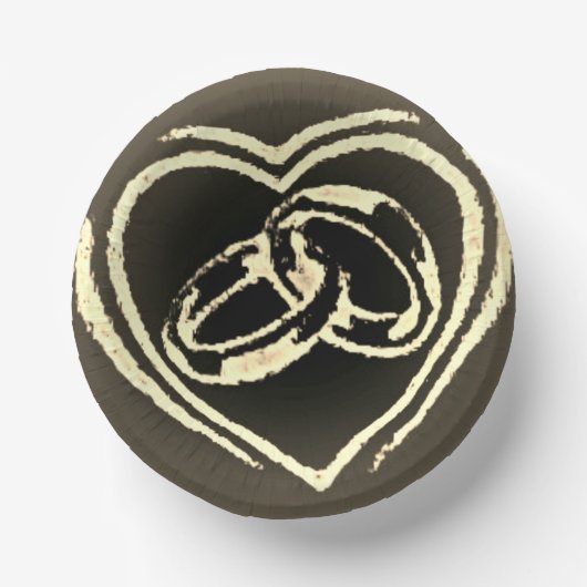 結婚紙プレート ペーパーボウル (正面)