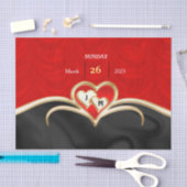 結婚紙プレート 薄葉紙 (クラフト)