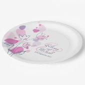 結婚紙吹雪花花びらカスタム紙プレート ペーパープレート (アングル)