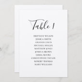 結婚素朴の座席表モダン国 招待状 (正面/裏面)