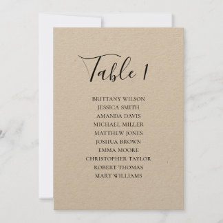 結婚素朴の座席表モダン国 招待状