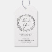 結婚素朴感謝してい君シンプル植物国 ギフトタグ (正面)