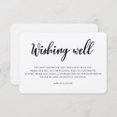 結婚素朴望み。クラフトモダンインサート エンクロージャーカード (正面/裏面)