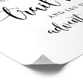 結婚素朴独自のトレイルミックスサインの作成 ポスター (角)