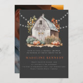 結婚素朴Barn Lights写真Save the Date 招待状 (正面/裏面)