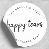 結婚組織 | Happy Tears Minimalist Fever ラウンドシール