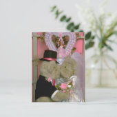 結婚結婚初のキス ポストカード (スタンド正面)