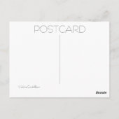 結婚結婚初のキス ポストカード (裏面)