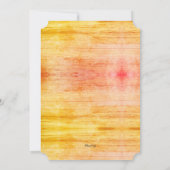 結婚翌日の朝食 サンライズカラー ウッド 招待状 (裏面)